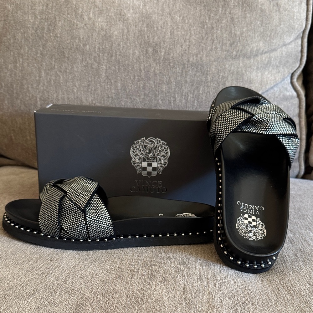 Vince Camuto KevinD rhinestone slides